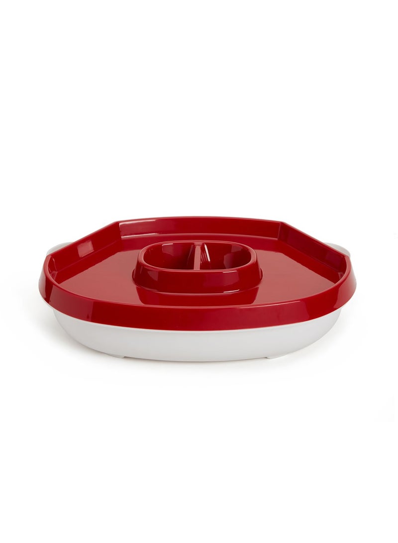 Handy Gourmet - Hide Away Platter Red - Image 1