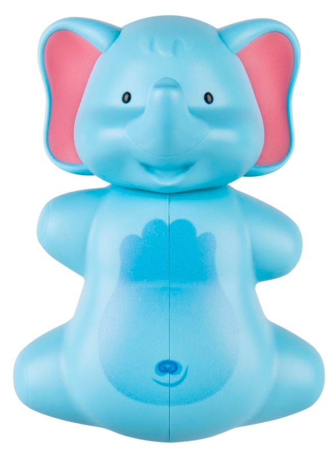 Flipper Flipper Fun Animal Elephant Toothbrush Cover, One Touch Open & Close, Suction Cup Toothbrush Holder for Mirrors Glass or Tiles, Dust-Proof, Adorable Easy to Use- FLR-FA-ELP Blue 