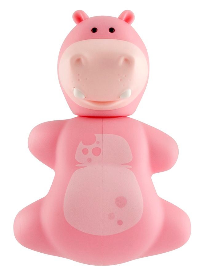 Flipper Flipper Fun Animal Hippo Toothbrush Cover, One Touch Open & Close, Suction Cup Toothbrush Holder for Mirrors Glass or Tiles, Dust-Proof, Adorable Easy to Use- FLR-FA-HPO Pink 