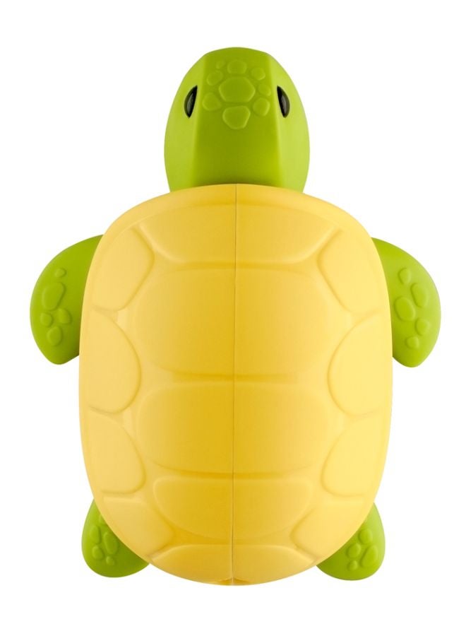 Flipper Flipper Fun Animal Turtle Toothbrush Cover, One Touch Open & Close, Suction Cup Toothbrush Holder for Mirrors Glass or Tiles, Dust-Proof, Adorable Easy to Use, Green/Yellow- FLR-SP-TTL Multicolour 