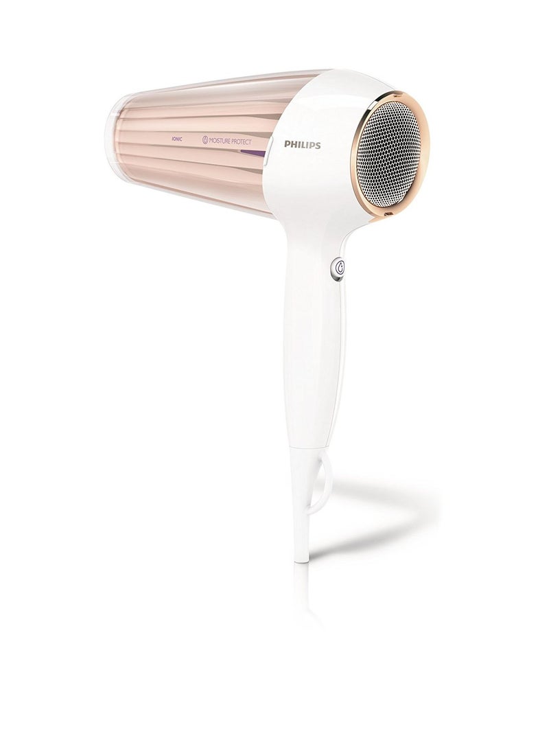 Moisture Protect Hair Dryer with Ionic Care, 2300W, White/Rose Gold - v1502755125/N11076527A_2