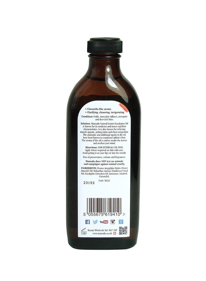 Mamado Pure Natural Lemon Eucalyptus Oil 150ml - Image 2