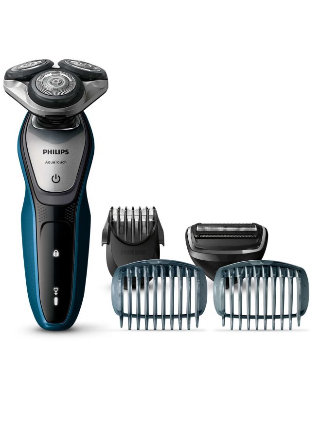 Philips - S5420 AquaTouch Wet And Dry Electric Shaver Neptune Neptune Blue/Charcoal Grey One Size - Image 1