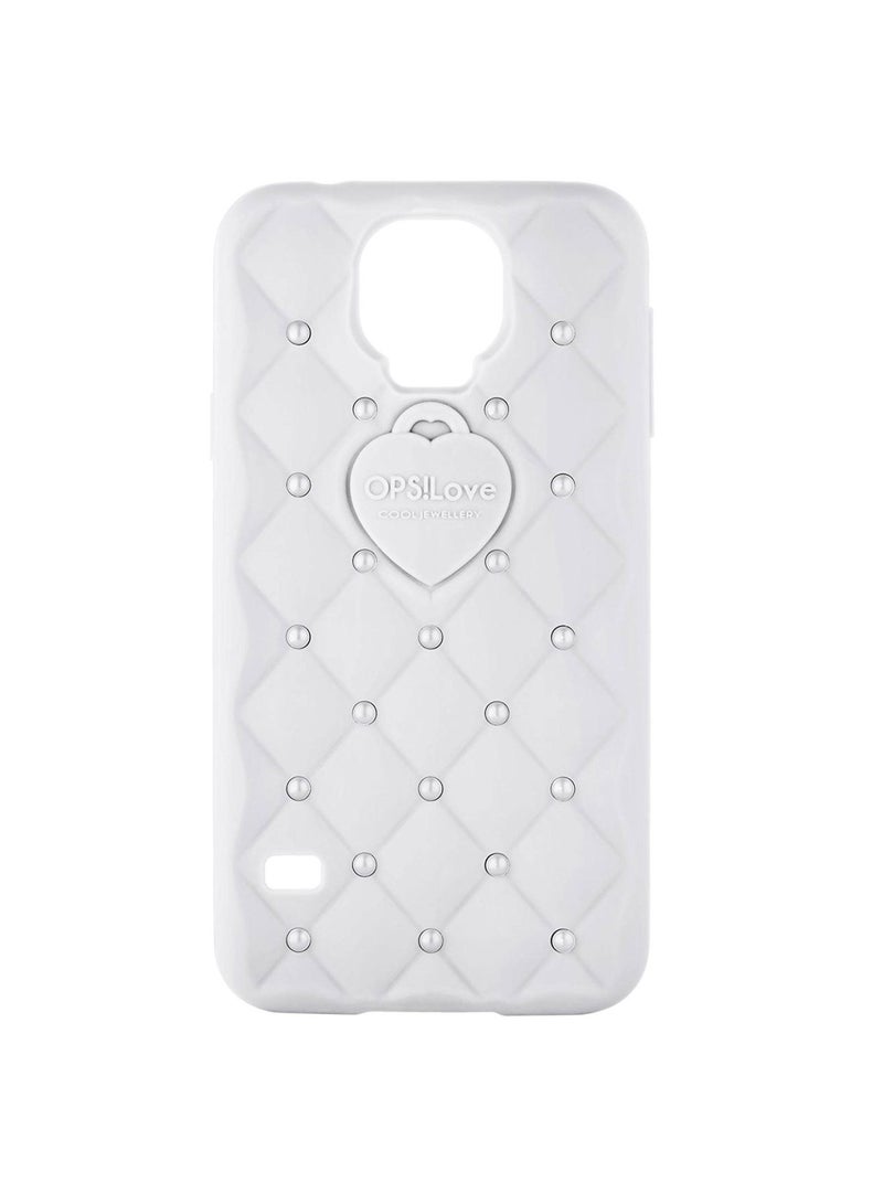 OPS OBJECTS Rubber Mobile Cover For Samsung S5 Pearl White
