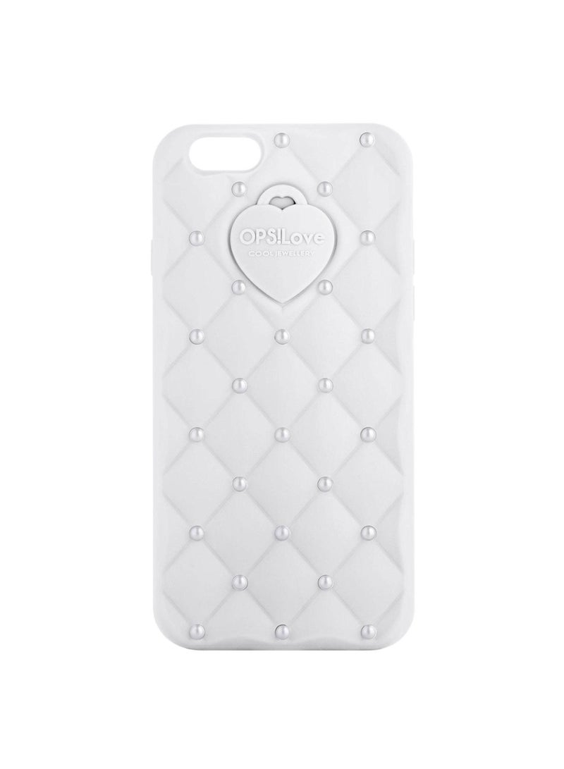 OPS OBJECTS Silicone Mobile Cover For iPhone 6 Pearl White