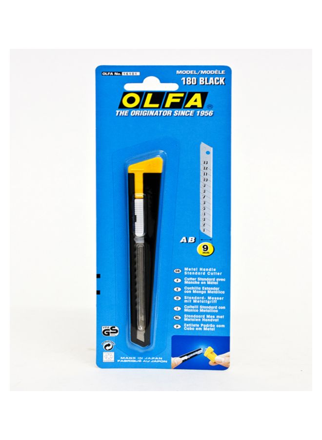 OLFA Paper Cutter Knife Black/Yellow  - Image 2