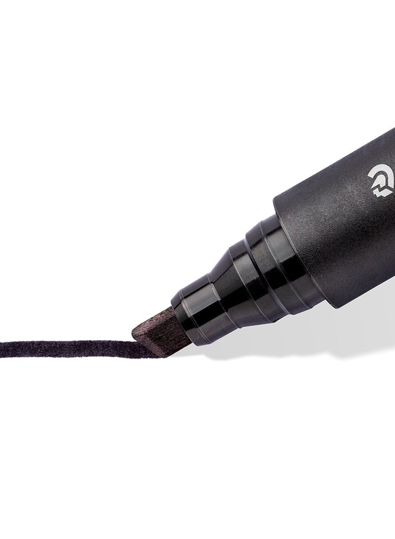 STAEDTLER box of 10   Permanent Marker Black  - Image 2