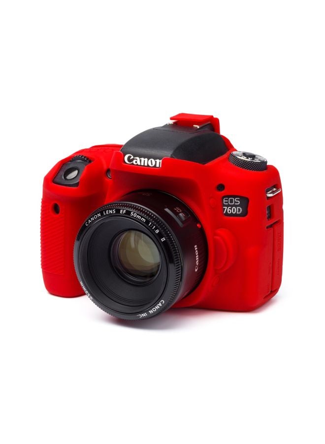 easyCover - Camera Case For Canon 760D/Rebel T6s Red - Image 1