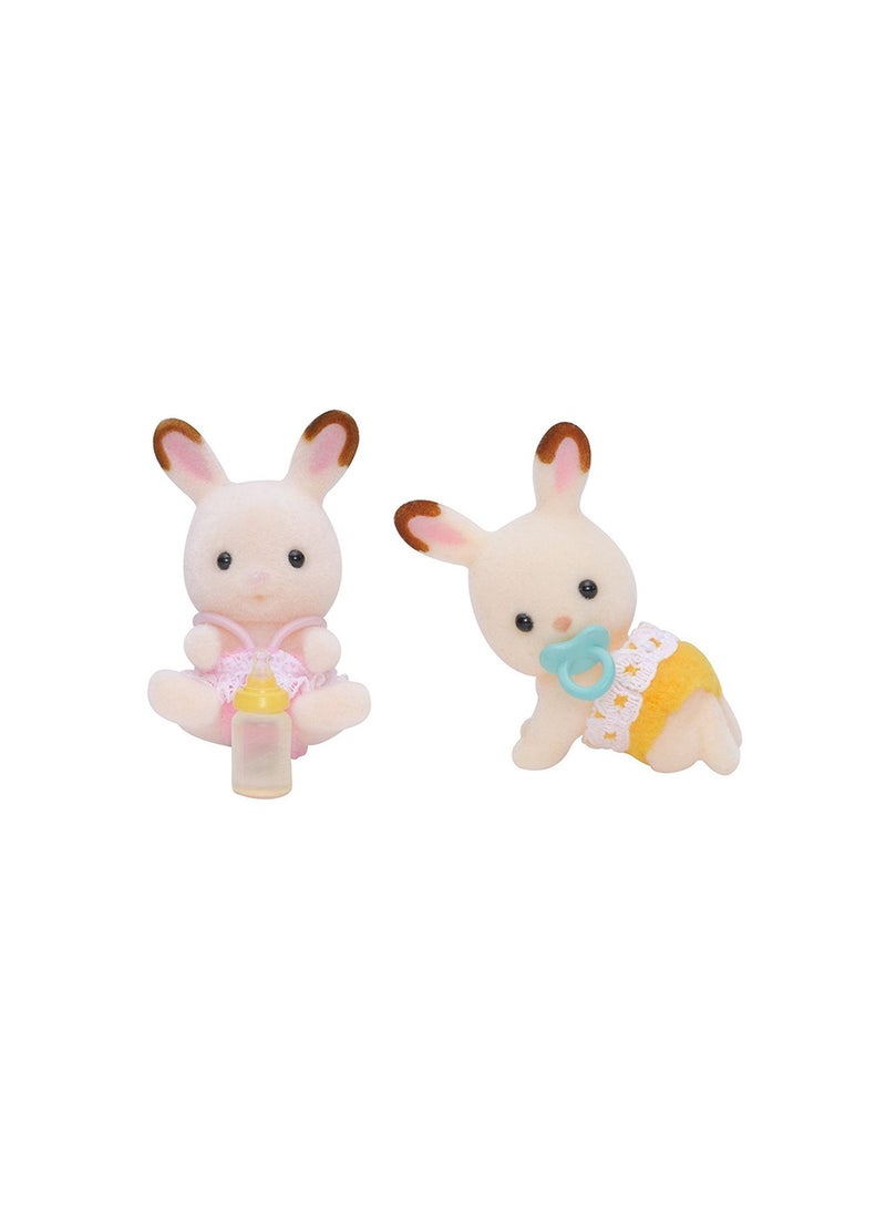Sylvanian Families 2-Piece Chocolate Rabbit Twins - Image 1