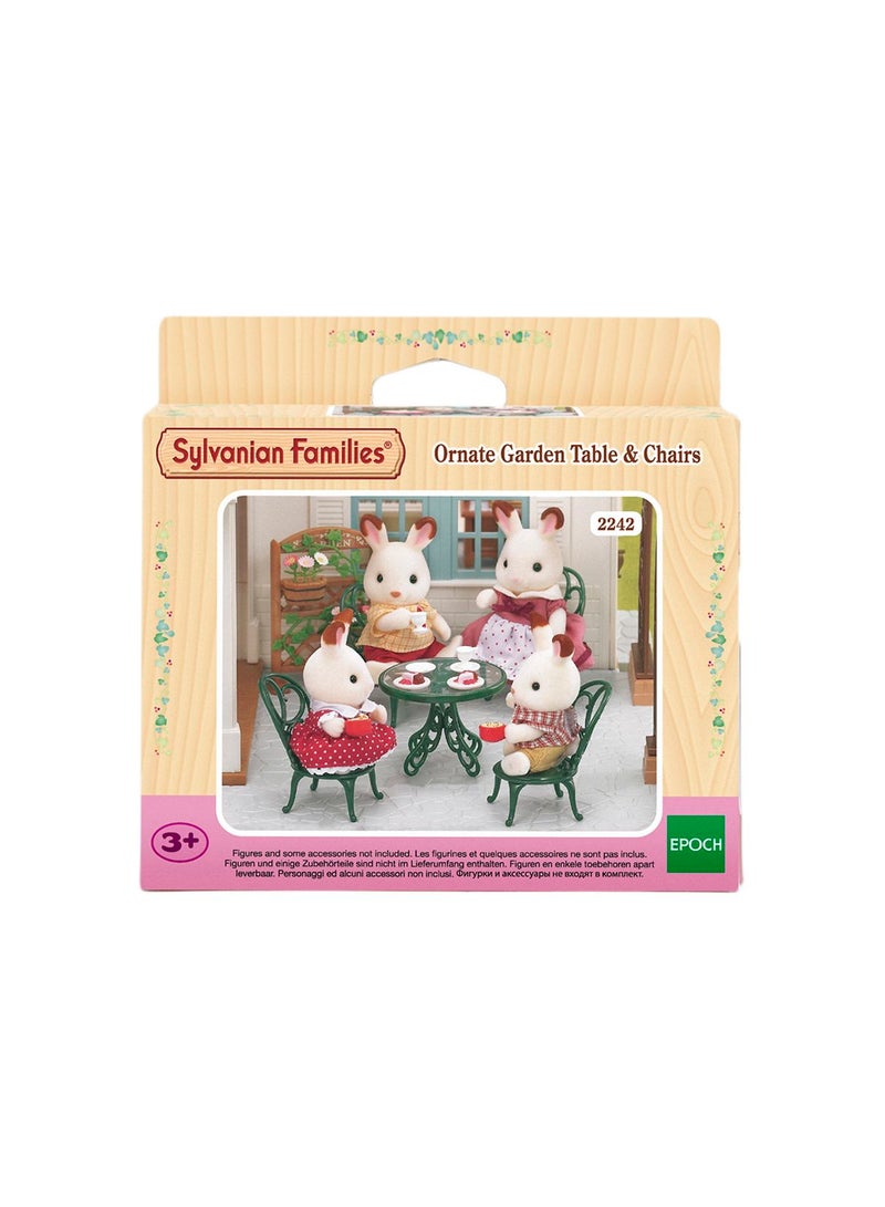 Sylvanian Families Ornate Garden Table and Chairs Playset
