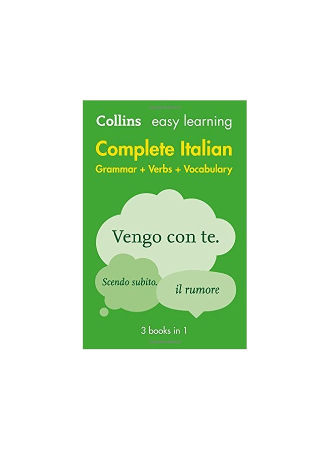Easy Learning Italian Complete Grammar, Verbs and Vocabulary Paperback English by Collins Dictionaries - 42383