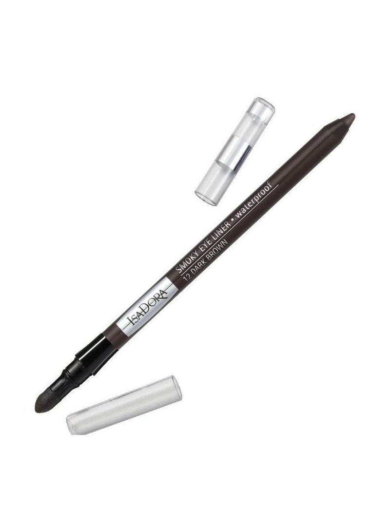 إيسادورا قلم تحديد عيون بلون دخاني 12 بني داكن