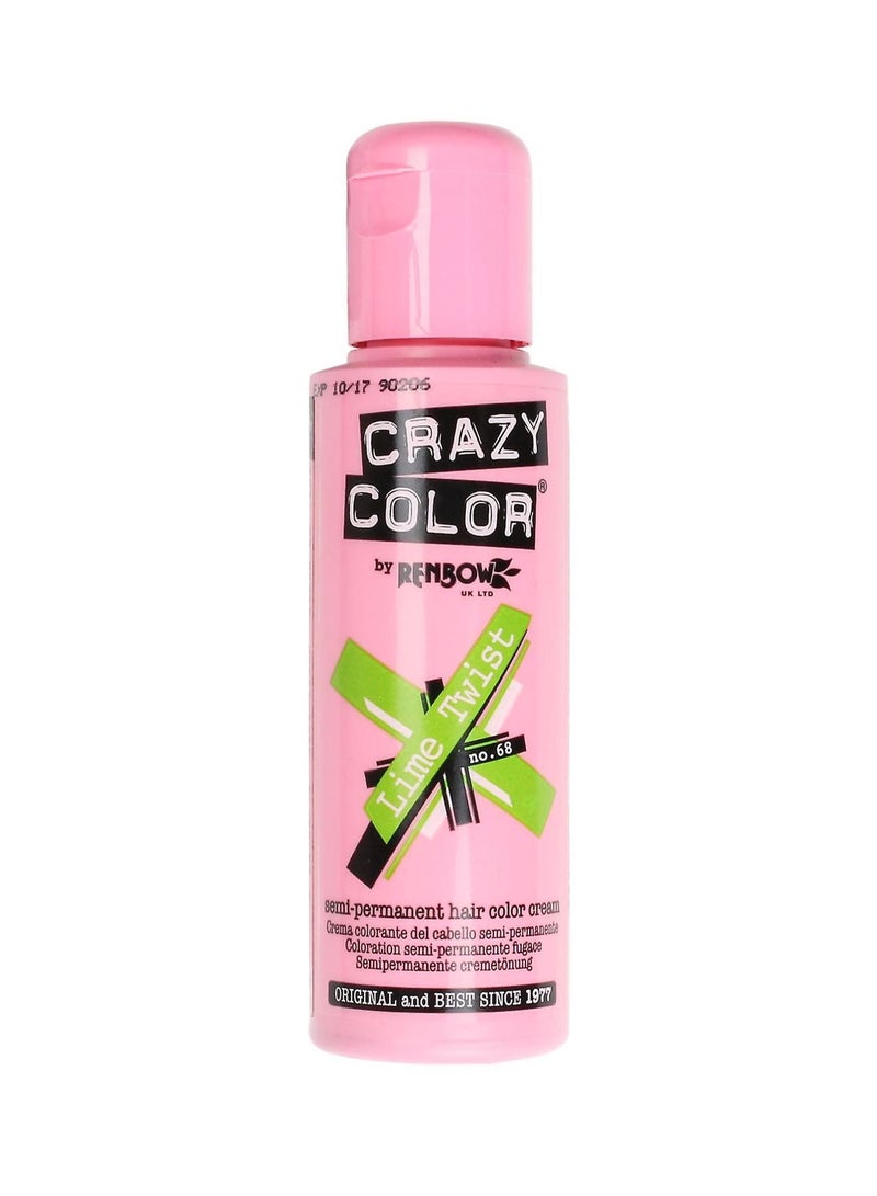 Crazy Color - Semi Permanent Hair Color No. 68 Lime Twist 100ml - Image 1