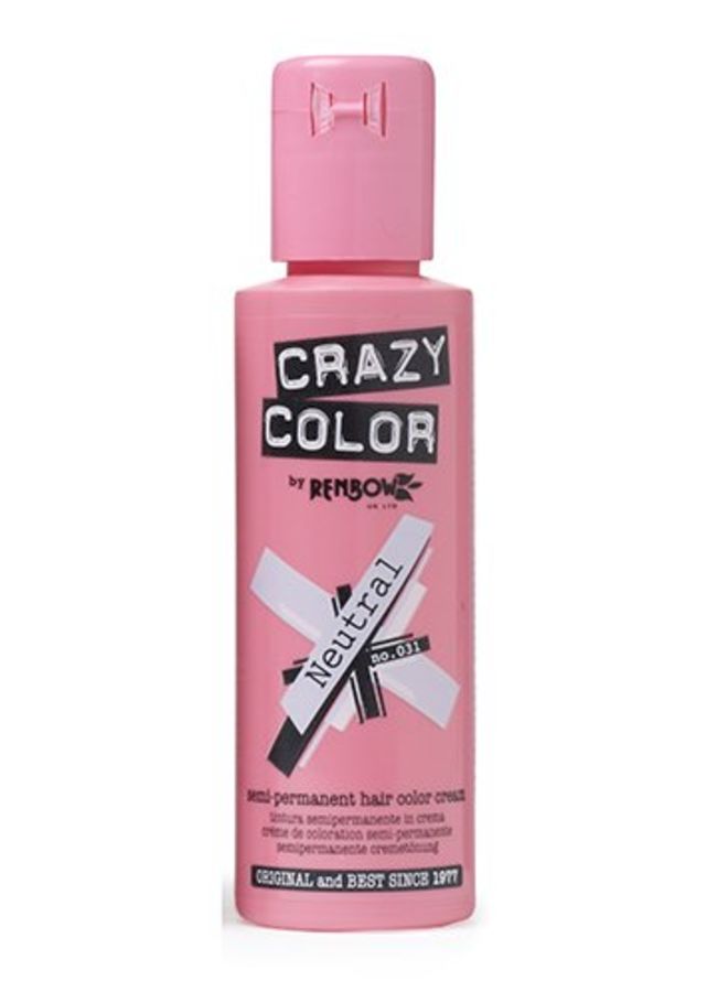 Crazy Color Semi Permanent Hair Color No. 031 Neutral 100ml 