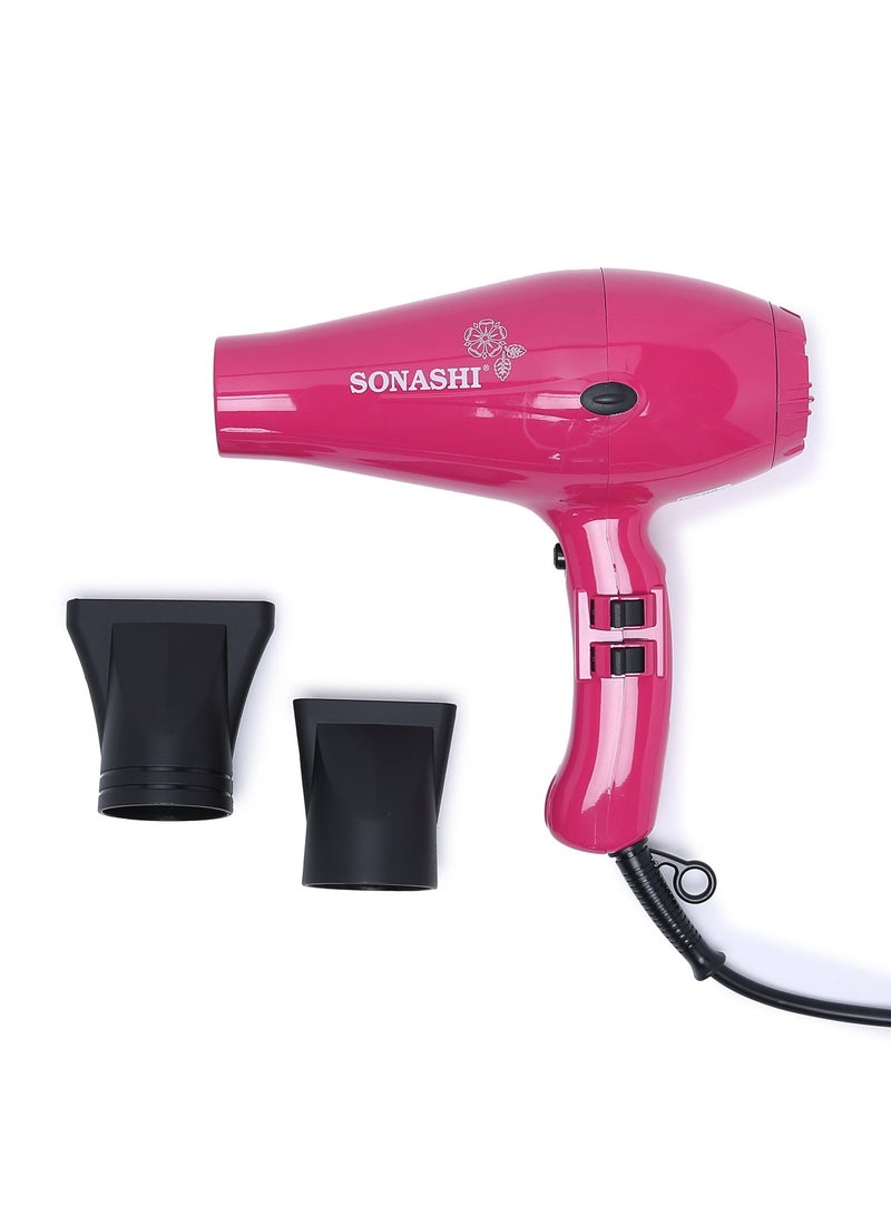 SONASHI Professional Hair Dryer 2000W SHD-3031 Pink  - Image 1