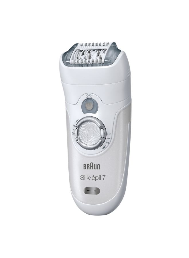 براون ماكينة سيلك إيبل 7 اللاسلكية لإزالة الشعر الزائد للاستخدام الجاف والرطب أبيض 17.6 x 23.6 x 8.2سم - Image 1