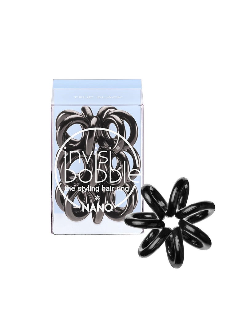 invisibobble - Nano Styling Hair Ring True Black 5grams - Image 1