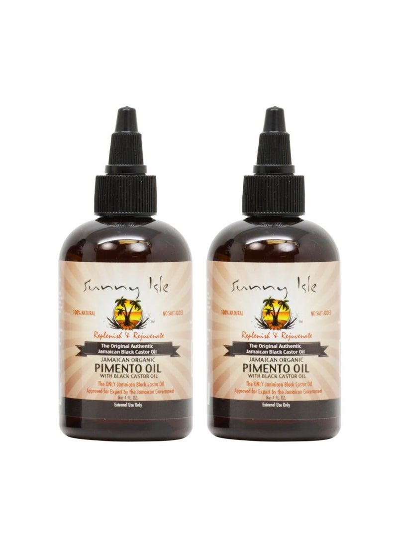 Sunny Isle Jamaican Organic Pimento Oil With Black Castor Oil Clear