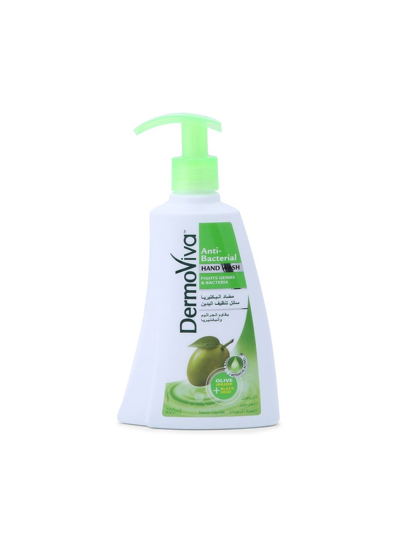 DermoViva Anti-Bacterial Hand Wash White/Green 200ml 