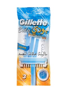 Gillette 3 Pieces Disposable Body Razors One Size  - Image 1