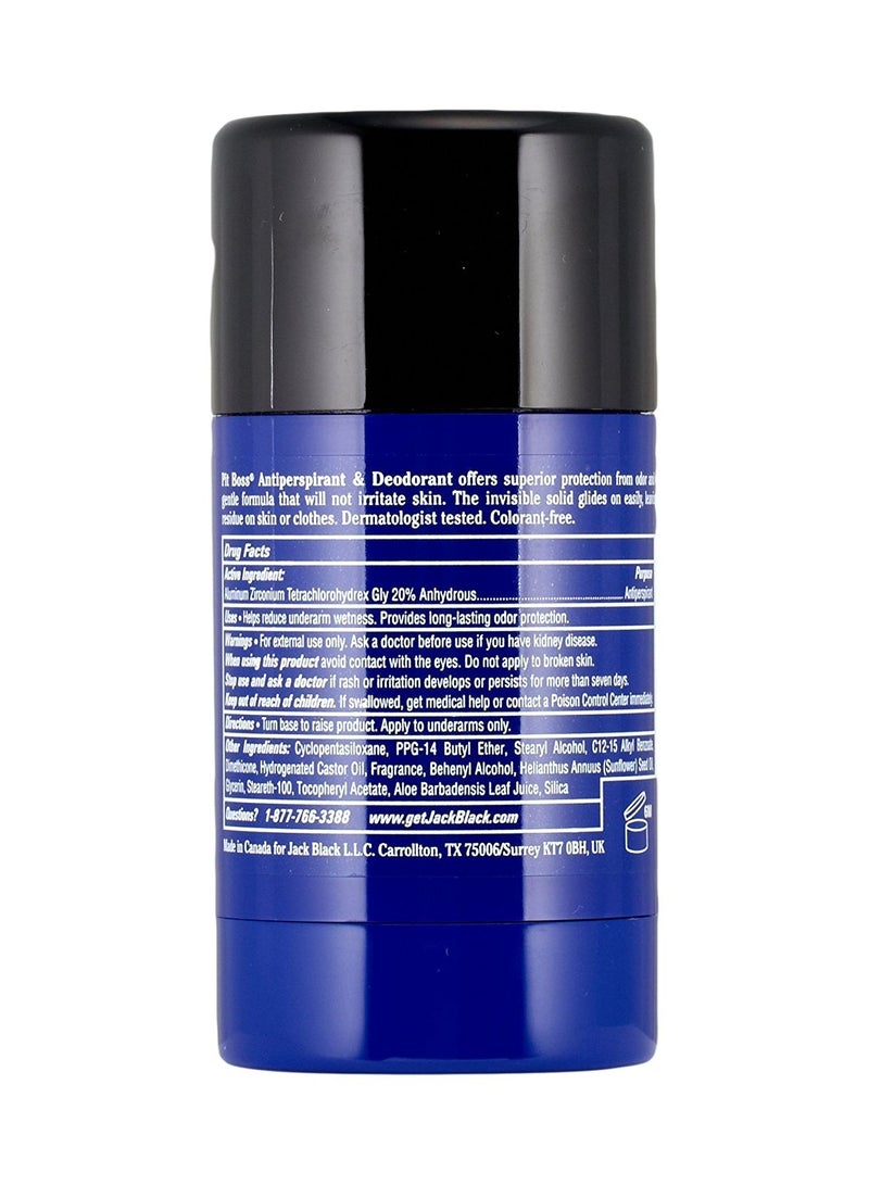 Jack Black Pit Boss Antiperspirant And Deodorant Sensitive Skin Formula Blue/Black 78grams - Image 2