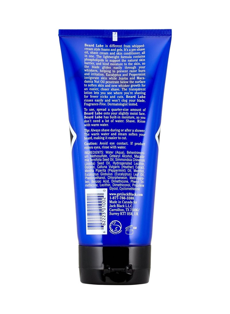 Jack Black - Beard Lube Conditioning Shave Blue 177ml - Image 1