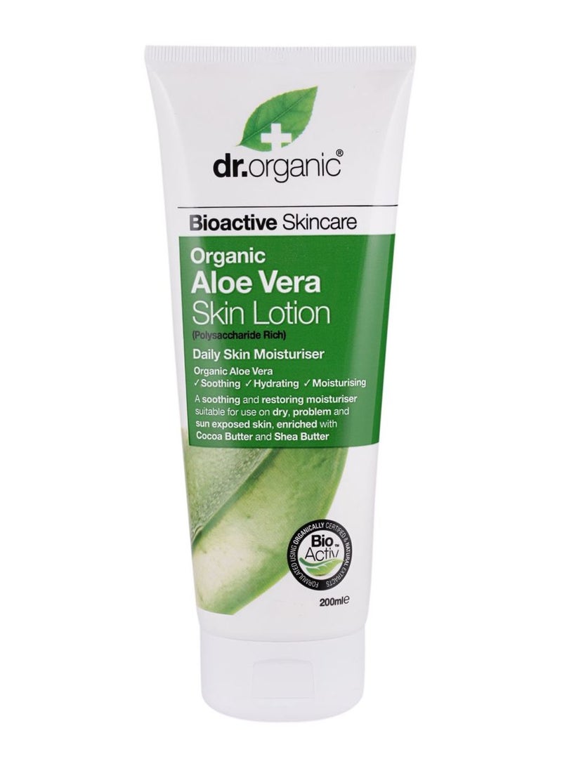 dr.organic Aloe Vera Daily Skin Lotion White 200ml 