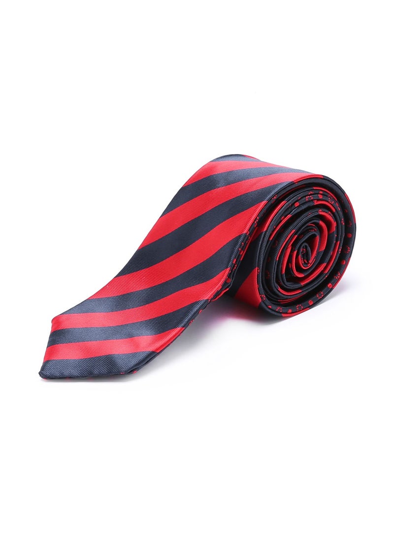 Generic Stripe Pattern Neck Tie Blue/Red  - Image 1