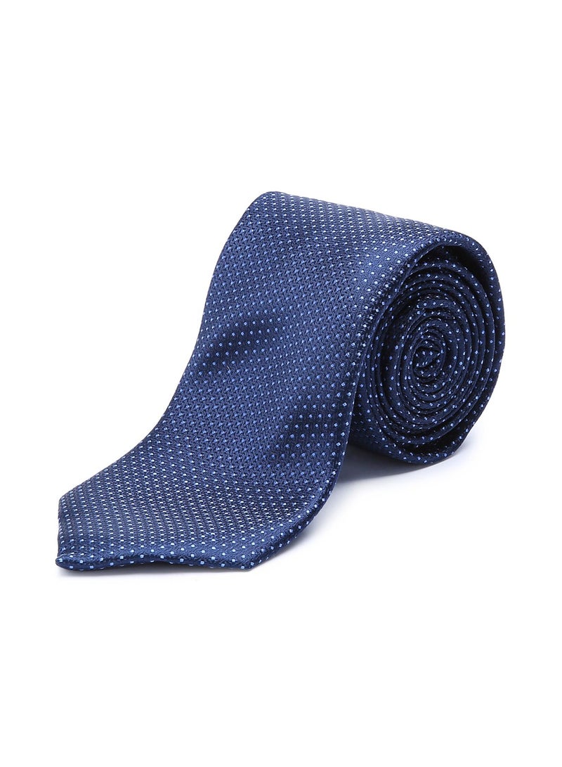 Generic Polka Dot Printed Neck Tie Navy Blue  - Image 1