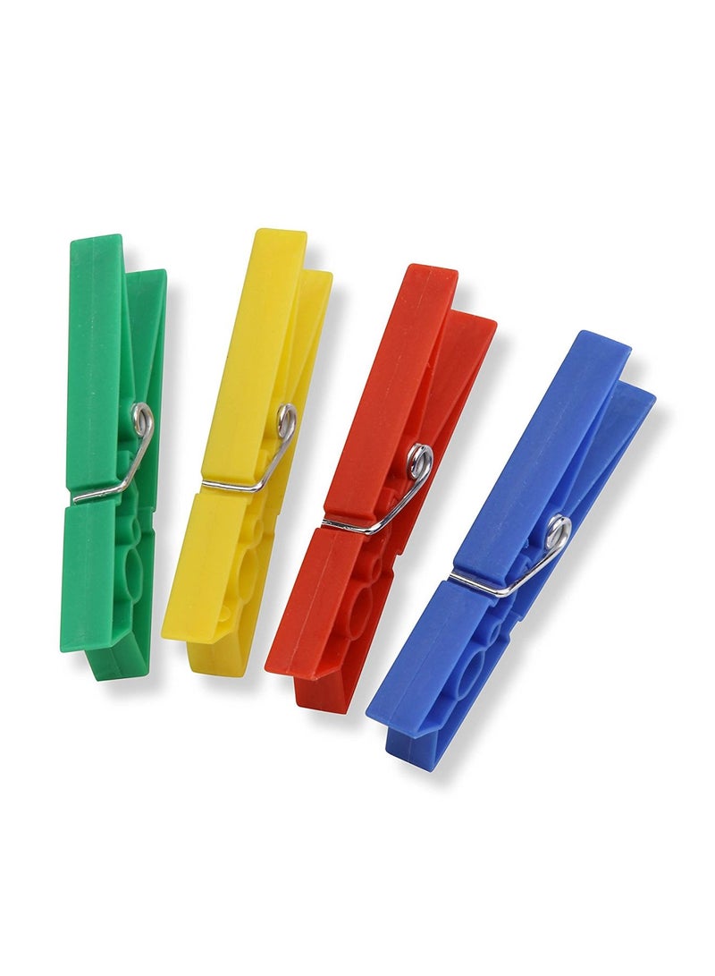 هوني كان دو عبوة مشابك غسيل بلاستيكية24-Pack قطعة أحمر / أزرق / أصفر 3.31x0.79x0.59بوصة 
