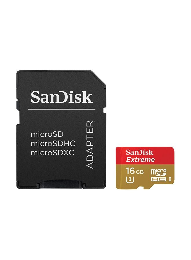 Sandisk - Extreme Class 10 UHS-I MicroSDHC Card With Adapter Multicolour - Image 1