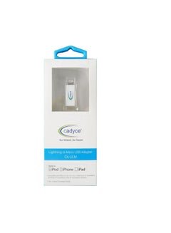 Lightning To Micro USB Sync And Charge Adapter White