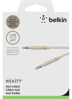 MIXIT↑ Metallic AUX Cable Gold - v1502766219/N11413614A_2