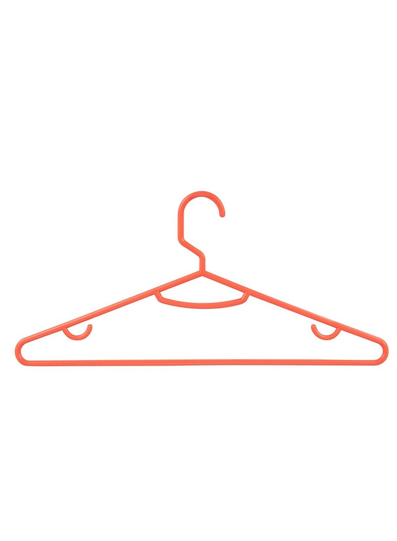 مجموعة من 15 قطعة من شمّاعات البلاستيك الأنبوبية وردي