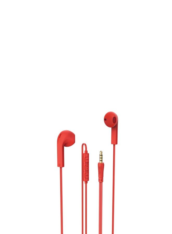 هاما سماعة أذن داخلية متطورة أحمر