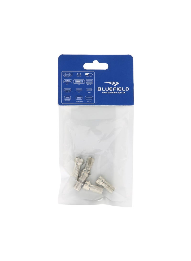 Bluefield F Connector And Jointer For Coaxial Cable Set Black 