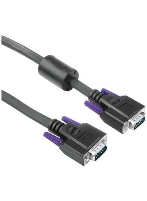 Ferrite Core Double Shielded VGA Cable Black