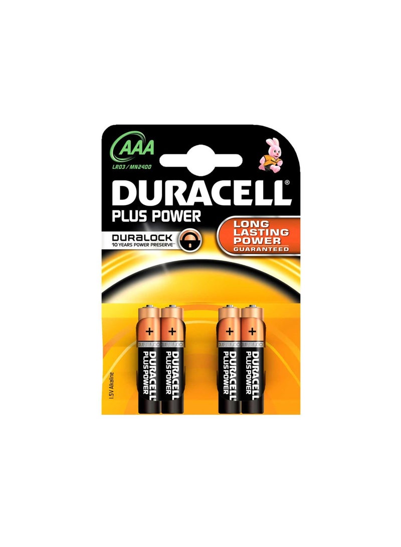 Duracell Duracell Plus Power Type AAA 1.5V Alkaline Battery Multicolour  - Image 1