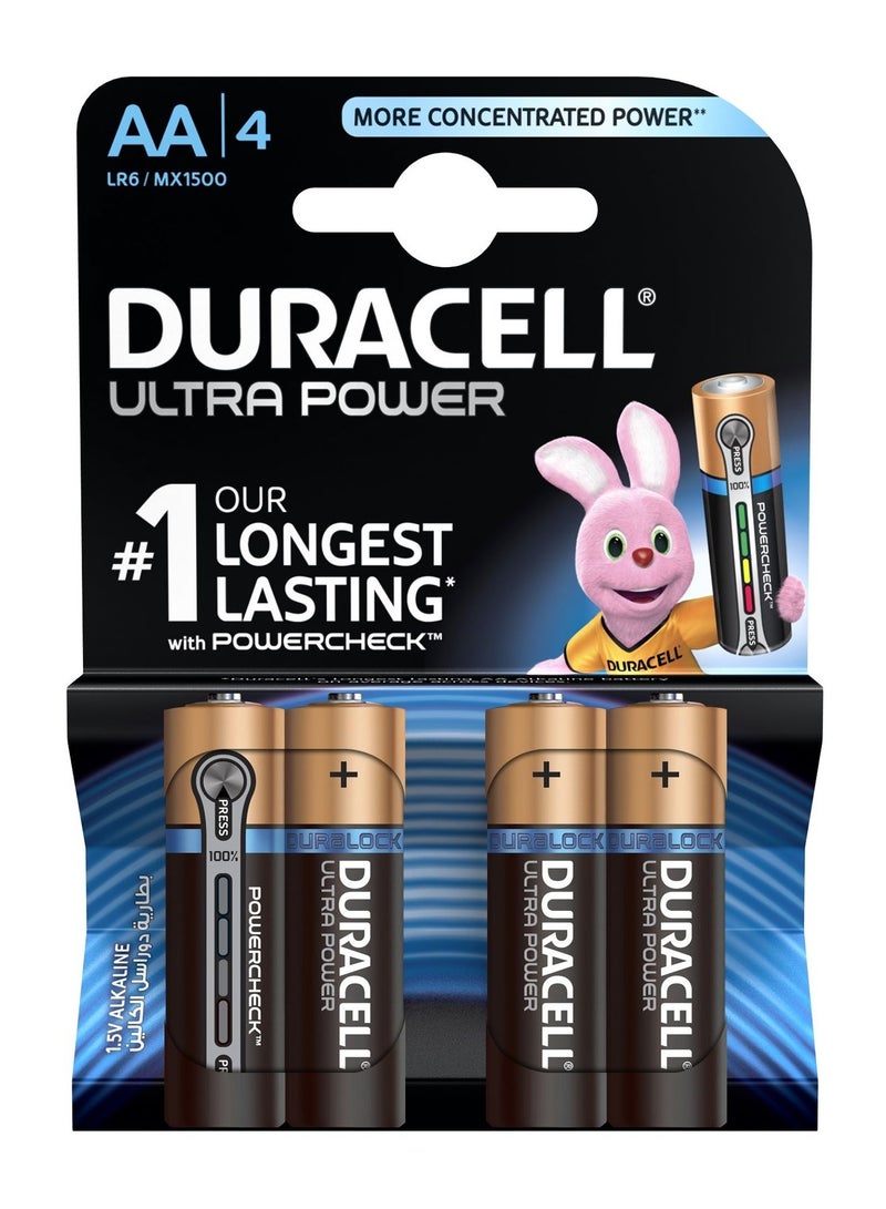 Duracell Duracell Ultra Power Type AA 1.5V Alkaline Battery Multicolour