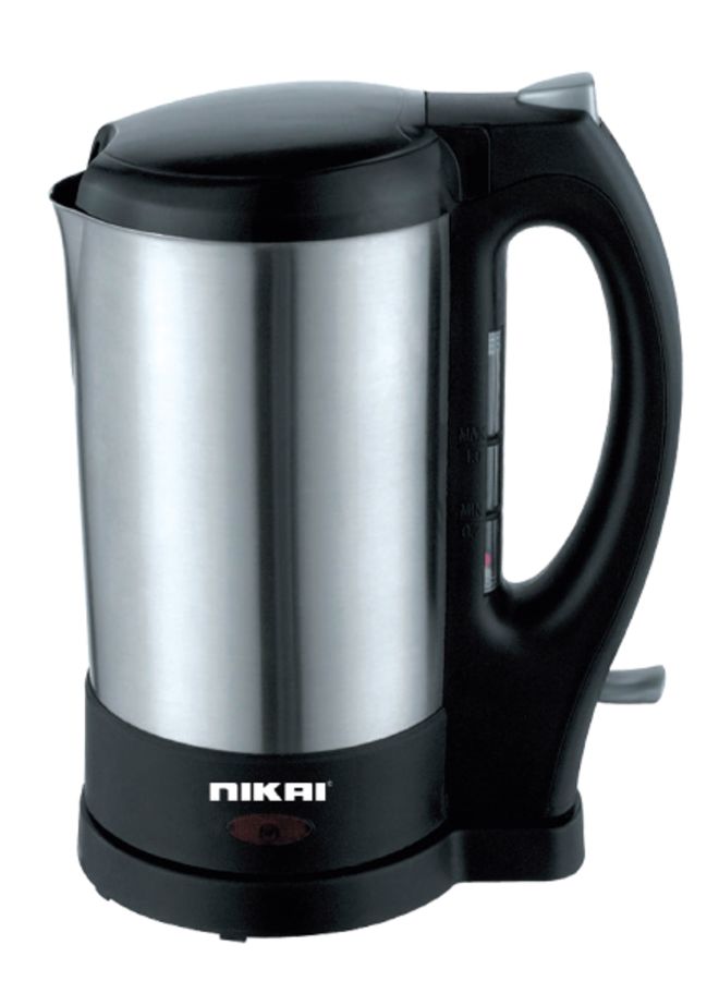نيكاي غلاية كهربائية 1 لتر GK5372 من جيباس 1 L NK1030S أسود/فضي 
