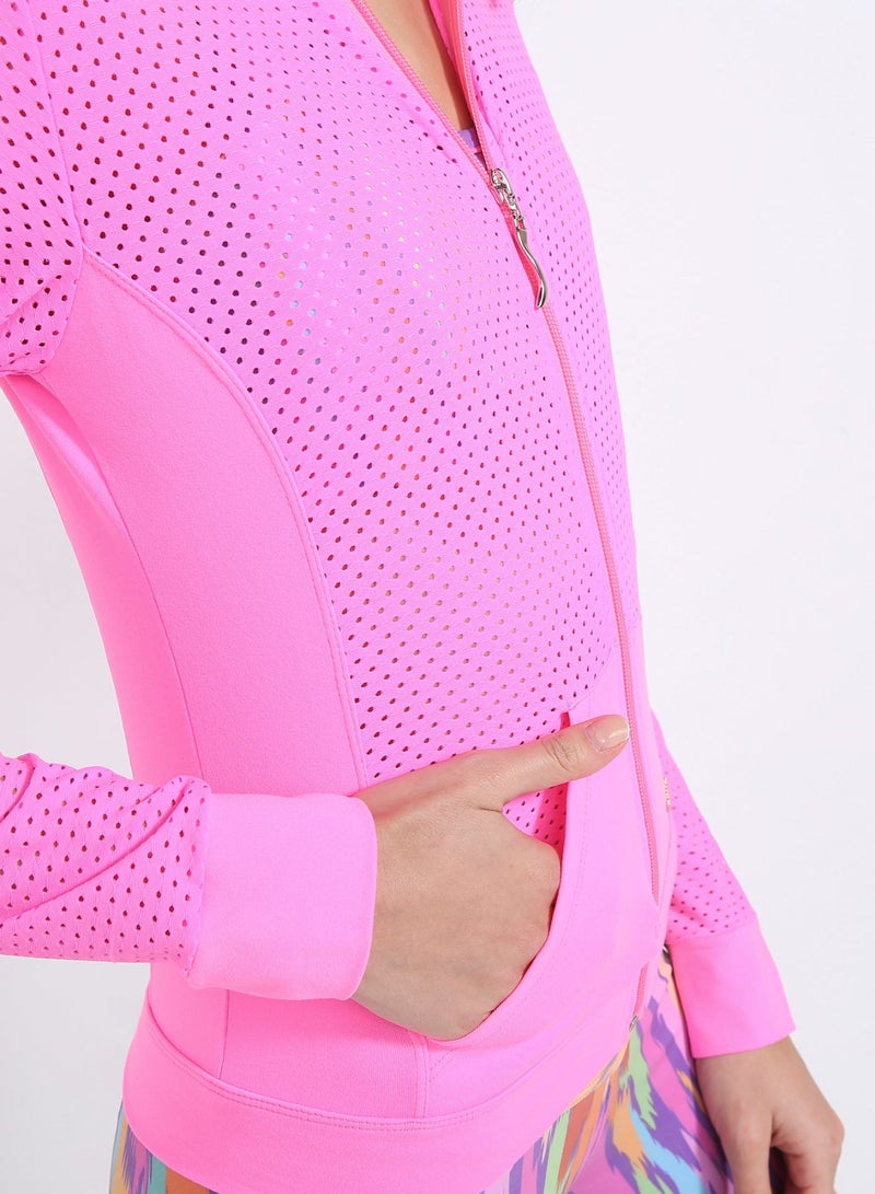 ACTIVEFIT - Bambu Jacket Neon Light Pink - Image 1