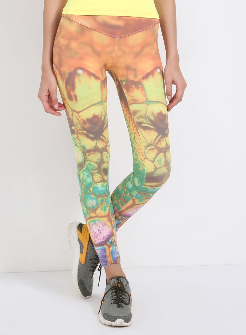 ACTIVEFIT Reptil Leggings Printed Colour  - Image 1