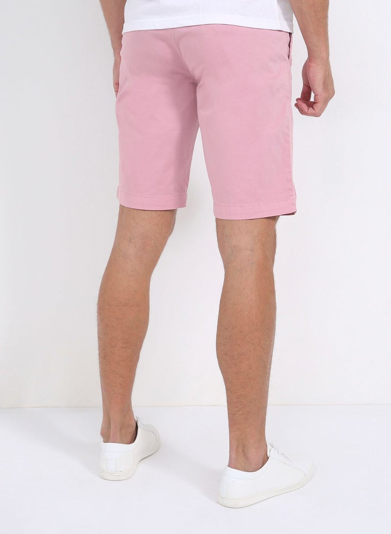 Lois - Belt Loop Bermuda Shorts 938 Pink - Image 1