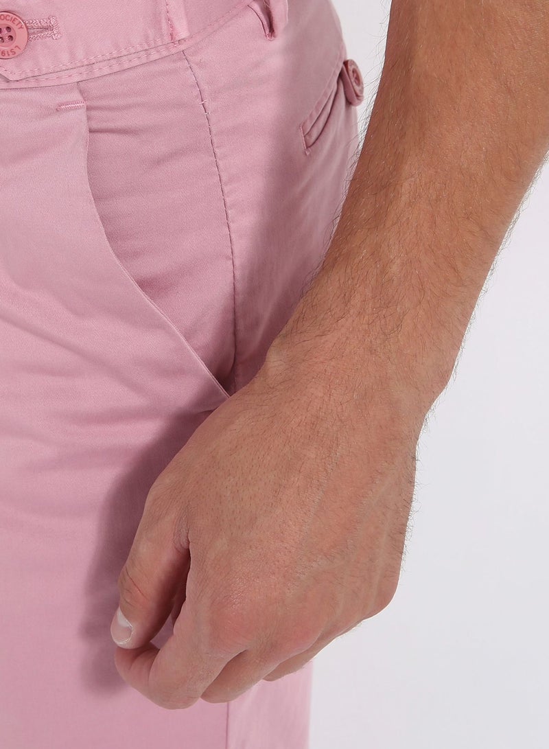 Lois - Belt Loop Bermuda Shorts 938 Pink - Image 1