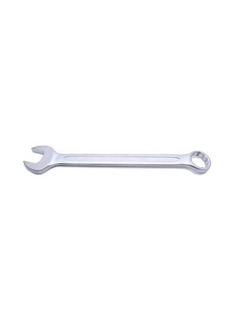 Jetech 33mm Combination Wrench - Industrial Grade, Chrome Vanadium Steel, Sand Blasted Finish, Precision-Machined 12-Point Opening, Off-Corners Design, 15-Degree Offset Silver