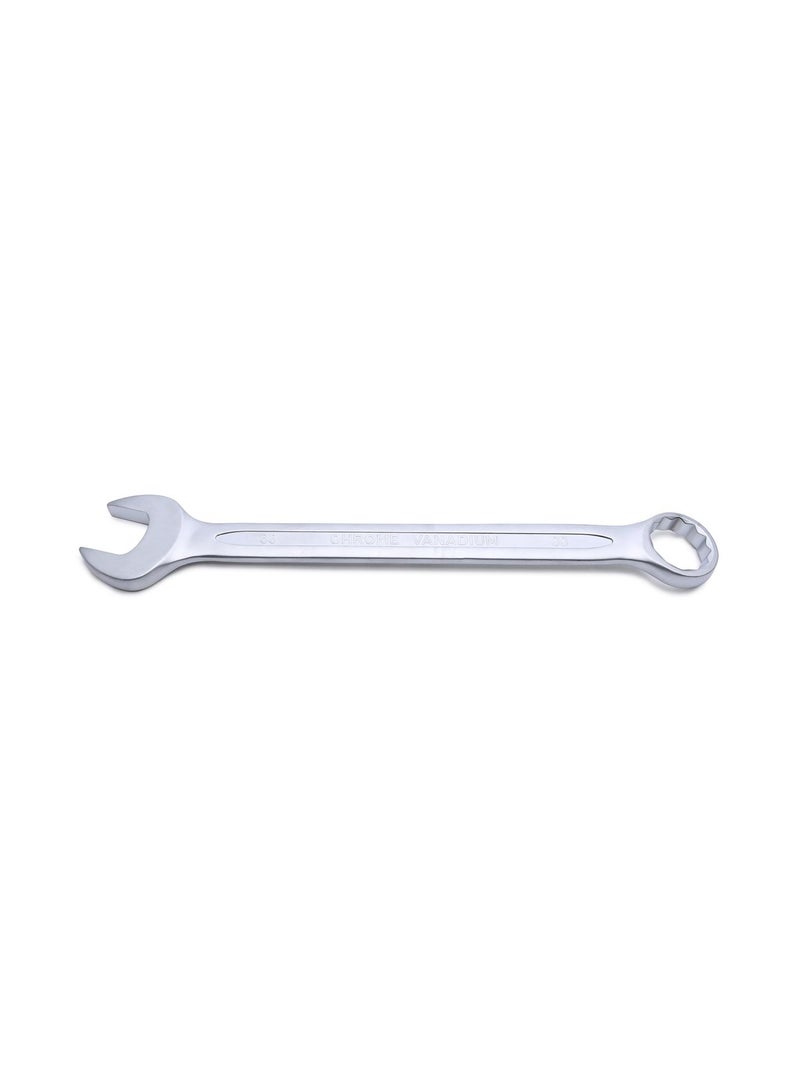 Jetech - Jetech 33mm Combination Wrench - Industrial Grade, Chrome Vanadium Steel, Sand Blasted Finish, Precision-Machined 12-Point Opening, Off-Corners Design, 15-Degree Offset Silver - Image 1
