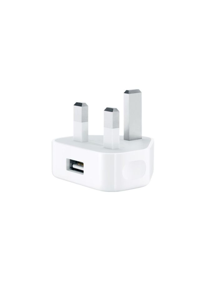 3-Pin USB Power Adapter White