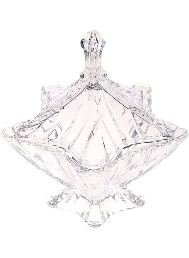 Claro Glass Glass Candy Pot Clear - Image 3