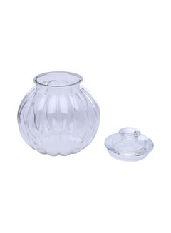 Claro Glass Claro Round Glass Jar With Lid Clear 3centimeter  - Image 2