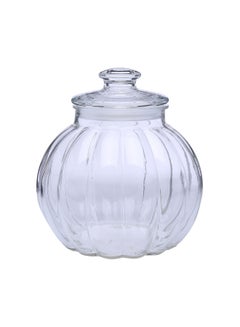Claro Glass Claro Round Glass Jar With Lid Clear 3centimeter  - Image 1